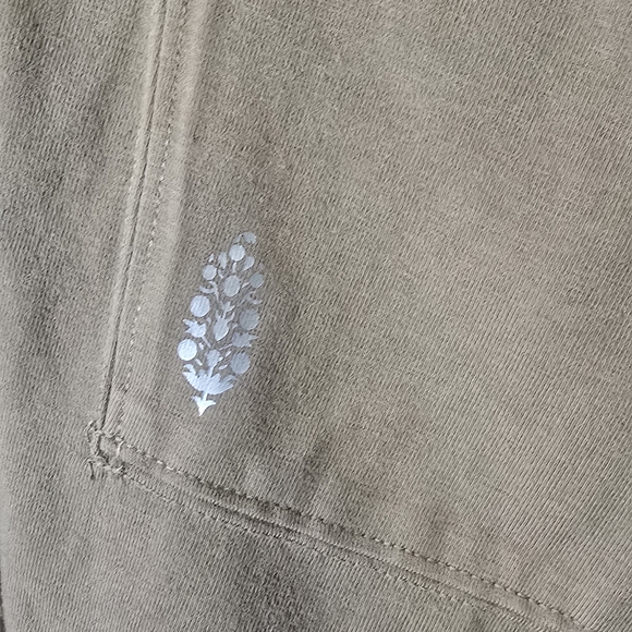 Free People Hot Shot Tee Romper Mocha Latte - Picture 5 of 9